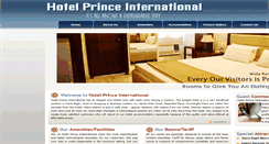 Desktop Screenshot of hotelprinceinternational.com