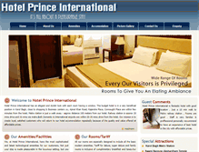 Tablet Screenshot of hotelprinceinternational.com